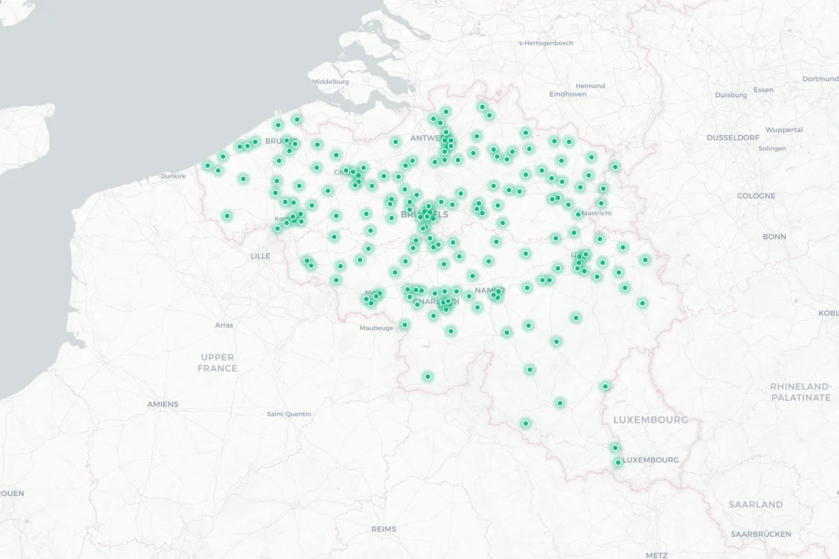 Action location map