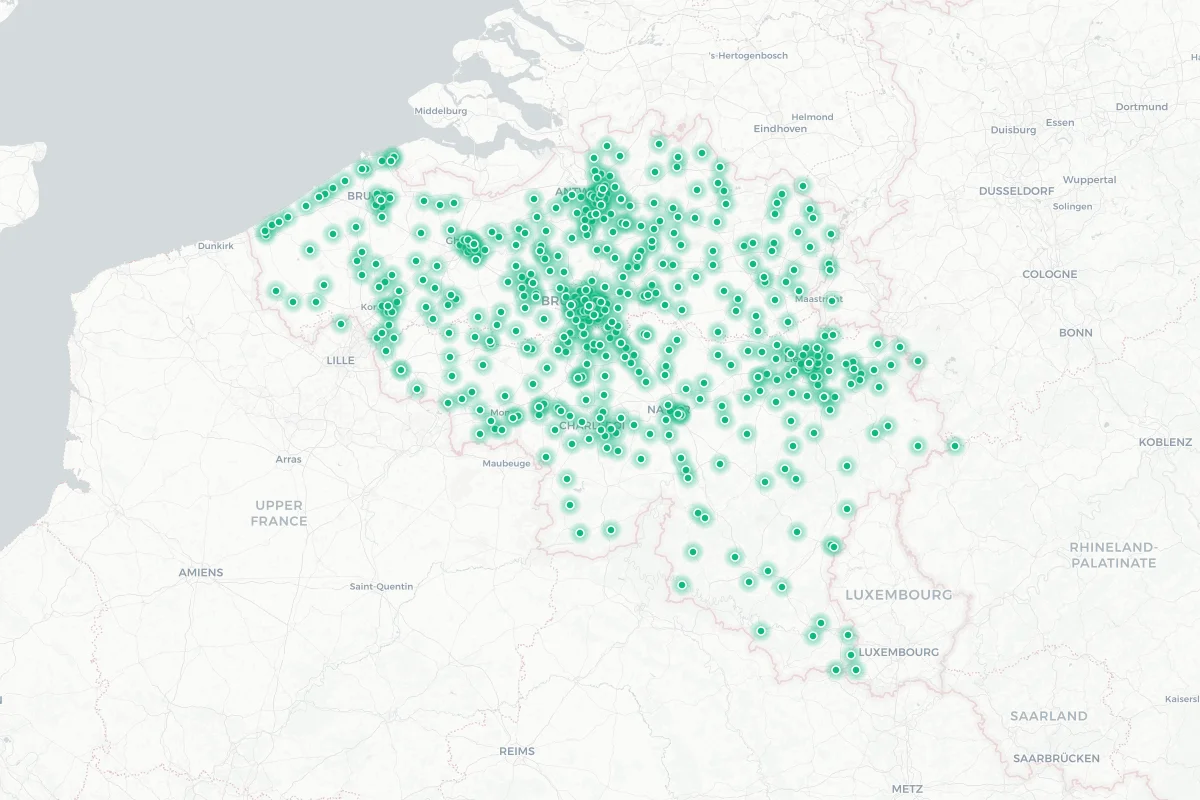 Delhaize location map