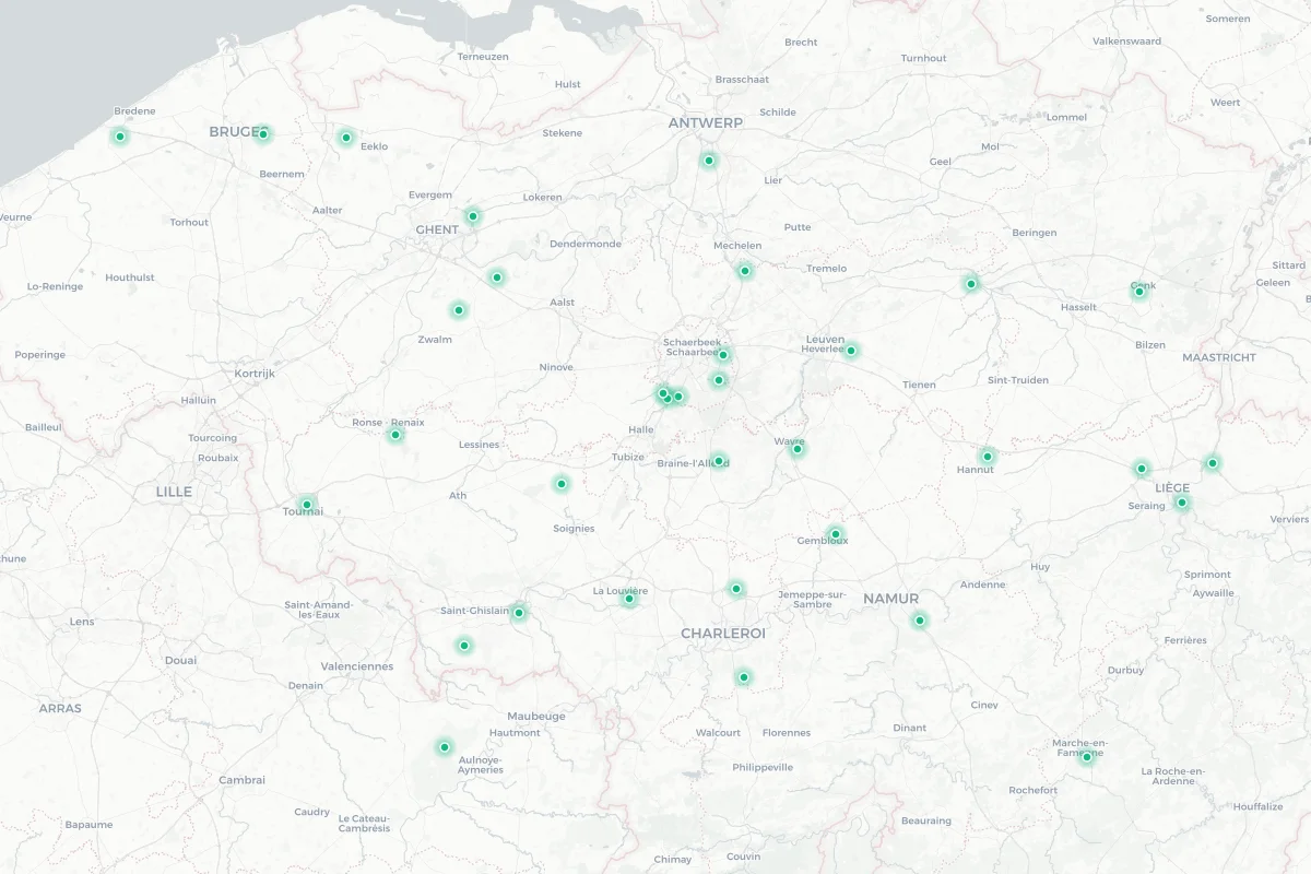 Vanden Borre Kitchen location map