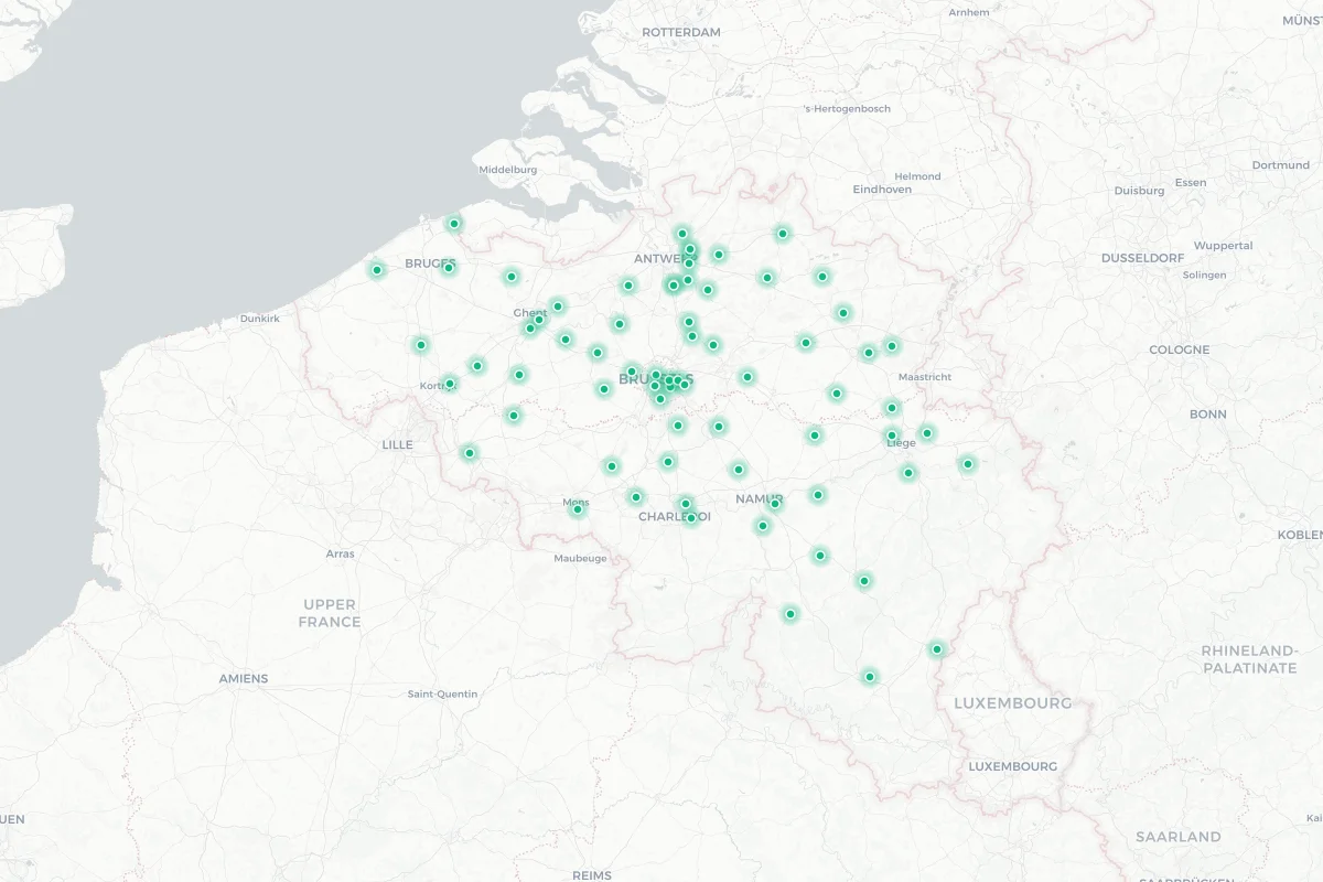 Vanden Borre location map